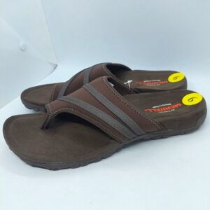 Merrell Bracken Women's Slide Toe Loop Sandals Brown Size 9 Casual Comfort